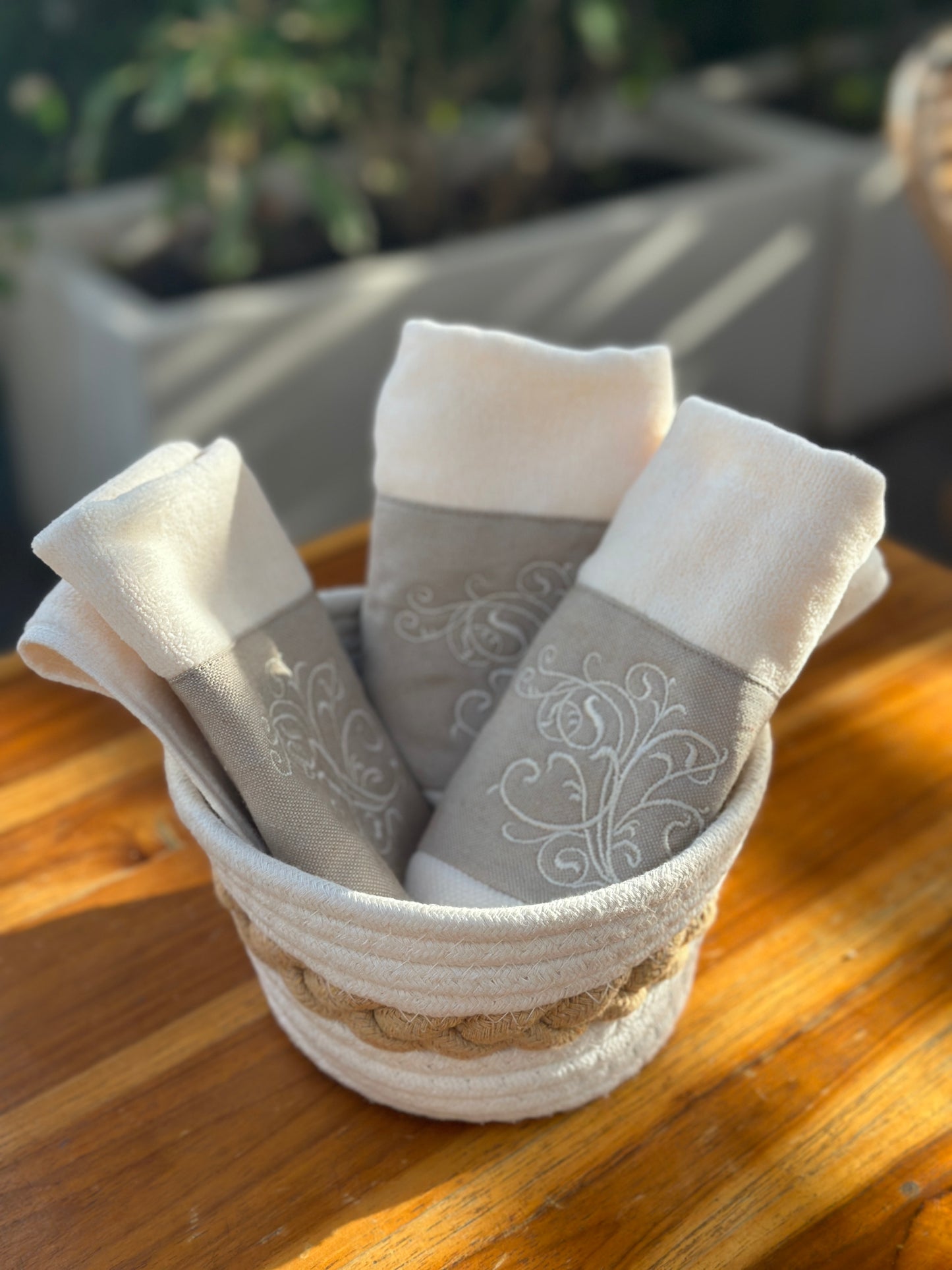 Serviette de réception