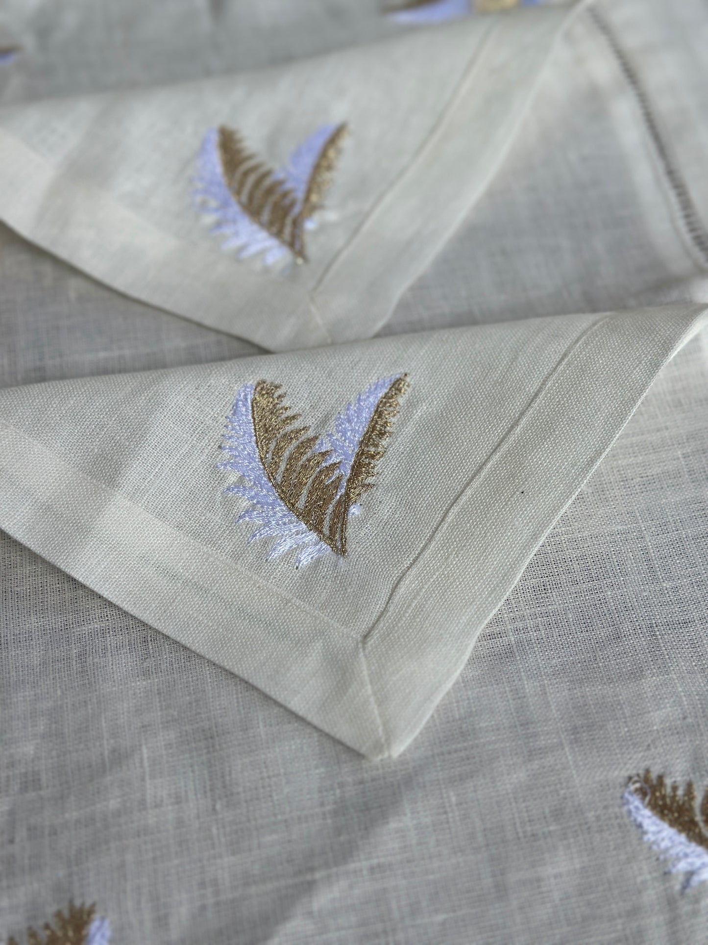 fond de plateau & 6 Serviettes cocktails