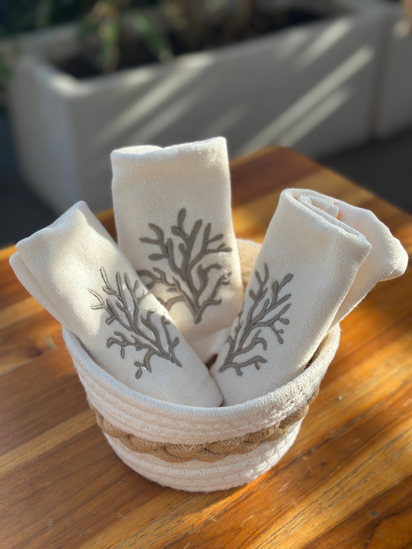 Serviette de réception