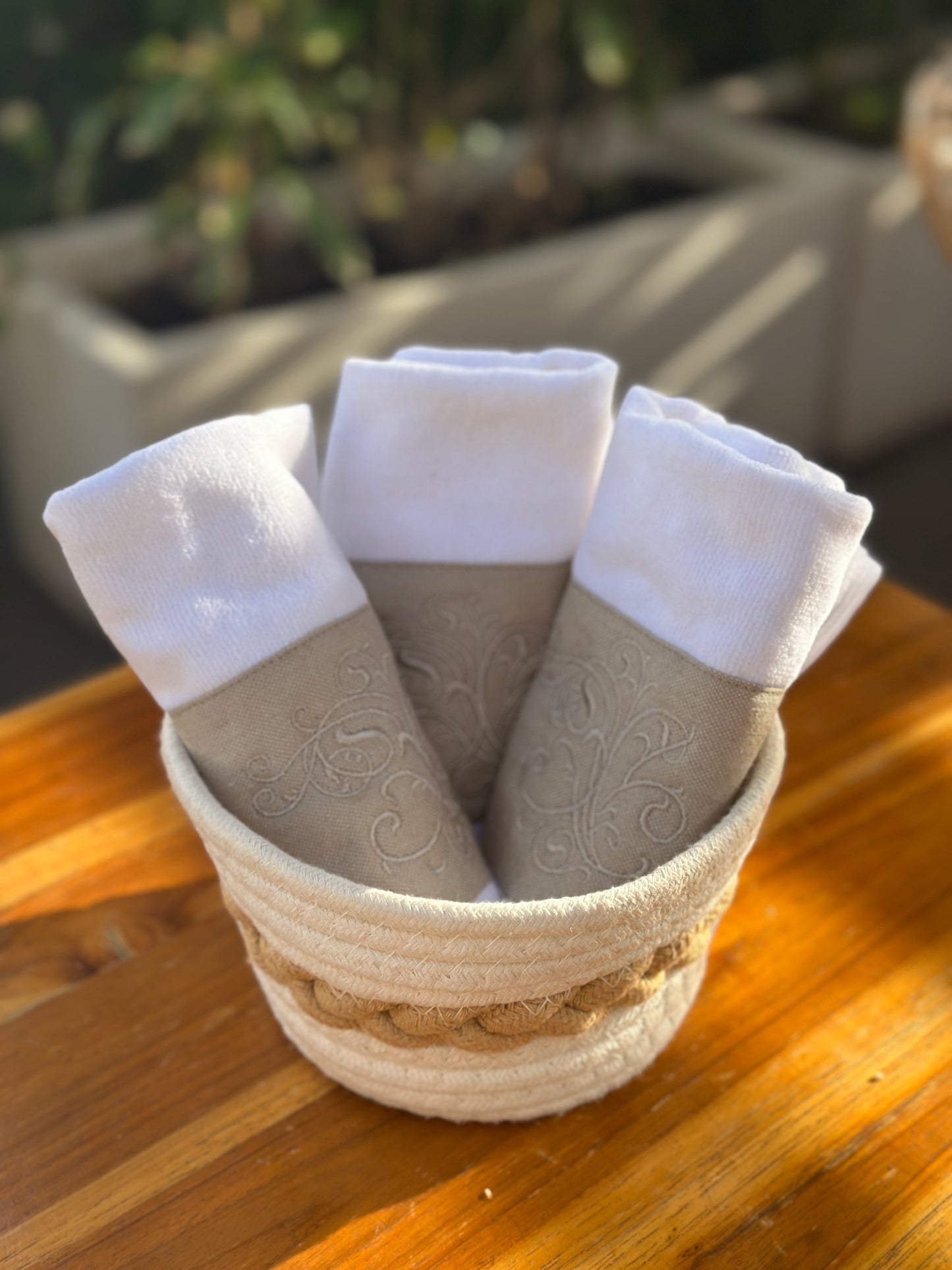 Serviette de réception
