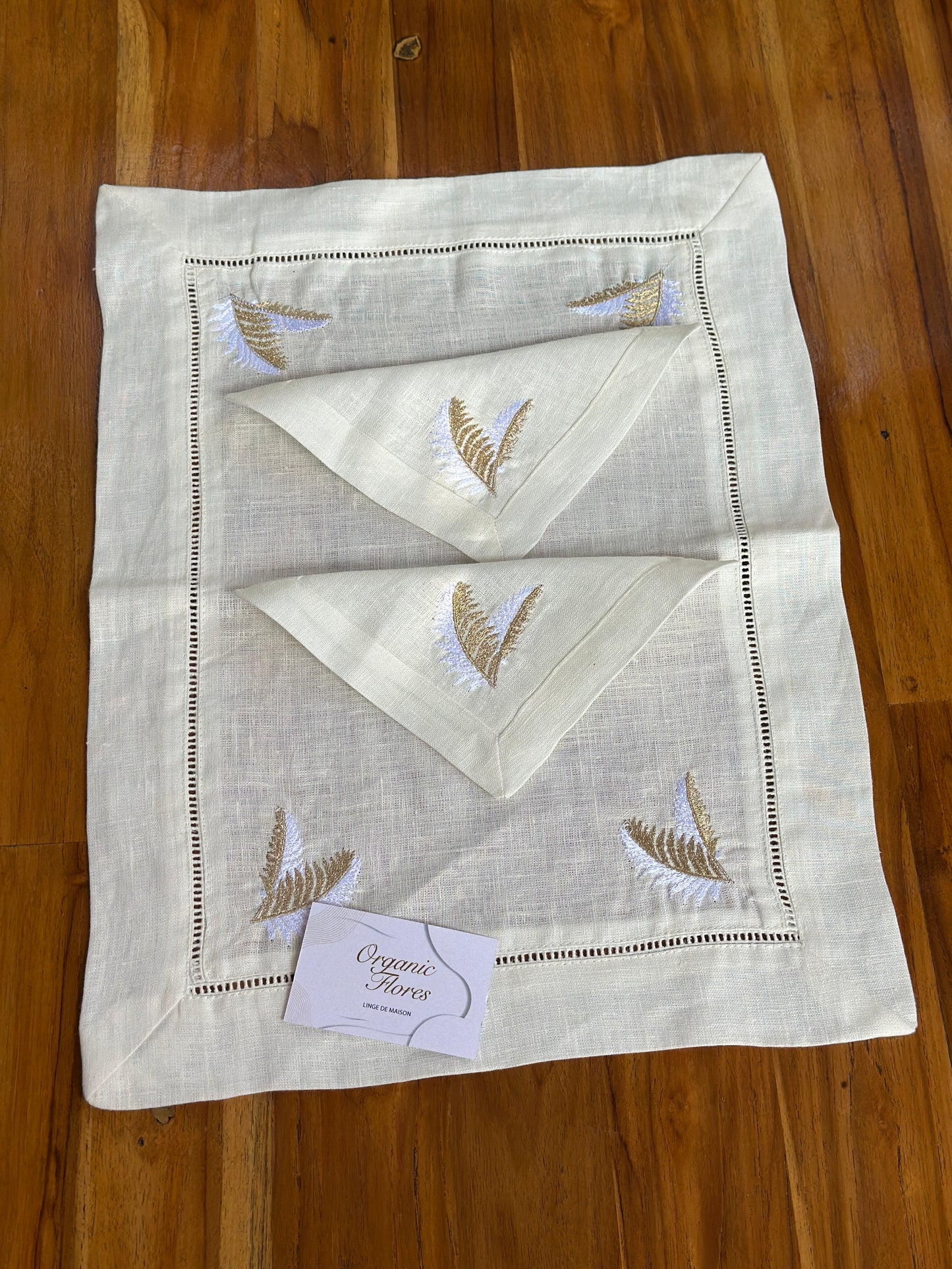 fond de plateau & 6 Serviettes cocktails